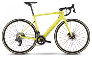Bicicleta de carretera eléctrica BMC Roadmachine AMP Two Sram Rival eTap AXS 12V 350 Wh 700 mm Amarillo Lime 2023