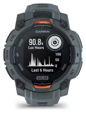 Reloj GPS Garmin Instinct 3 Solar - 45 mm Azul Twilight con correa de silicona Azul Twilight