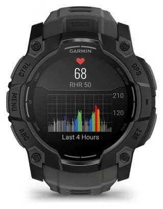 Reloj GPS Garmin Instinct 3 AMOLED - 50 mm Negro con correa de silicona Gris Charcoal - Image 9