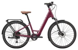 Bicicleta eléctrica de ciudad Cannondale Mavaro Neo SL 2 Low Step Thru MicroShift 7V 360 Wh 27.5'' Rojo Cereza