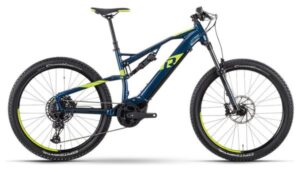 MTB eléctrica de doble suspensión Raymon FullRay 130E 6.0 Sram SX 12V 630Wh 27.5'' Azul Verde