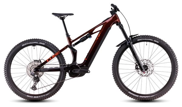 MTB eléctrica de doble suspensión Cube Stereo Hybrid One77 HPC Race 800 Shimano Deore 12V 800 Wh 29''/27.5'' Naranja Liquid 2025