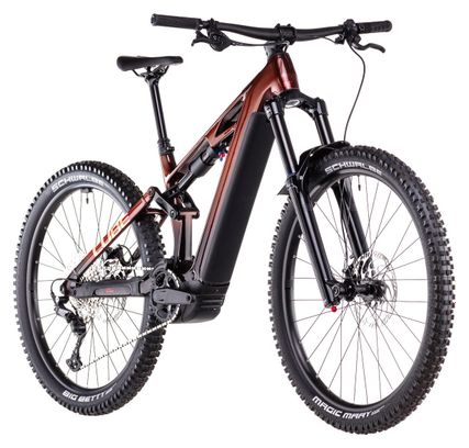MTB eléctrica de doble suspensión Cube Stereo Hybrid One77 HPC Race 800 Shimano Deore 12V 800 Wh 29''/27.5'' Naranja Liquid 2025 - Image 2