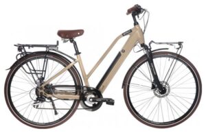 Bicicleta eléctrica de ciudad Bicyklet Camille Shimano Acera/Altus 8V 504 Wh 700 mm Beige Marfil - Producto reacondicionado