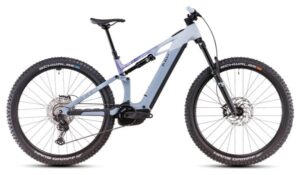 MTB eléctrica de doble suspensión Cube Stereo Hybrid One44 HPC Race 800 Shimano Deore XT 12V 800 Wh 29'' Azul Pigeon Art 2025