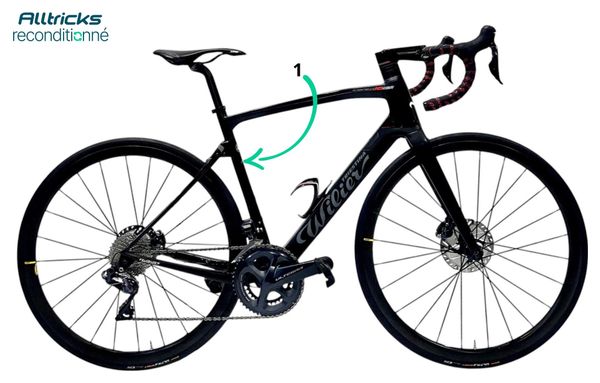 Bicicleta Route Wilier Cento 10 NDR Shimano Ultegra 11V 700mm Negro 2019 - Producto reacondicionado - Image 5