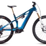 MTB eléctrica de doble suspensión Cube Stereo Hybrid One44 HPC AT 800 Sram X0 Eagle AXS 12V 800 Wh 29'' Azul Actionteam 2025