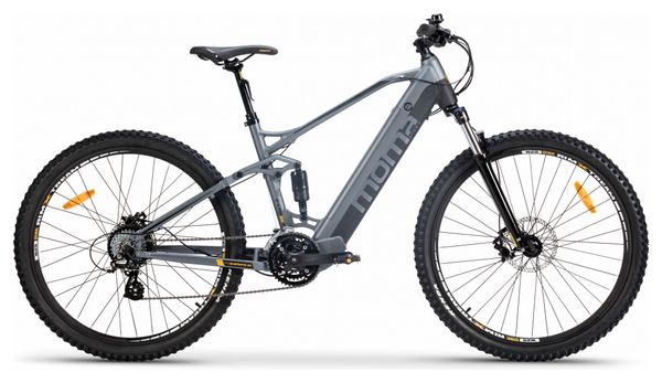MTB eléctrica de doble suspensión Moma E-MTB 29'' Shimano Altus 8V Gris - Image 2