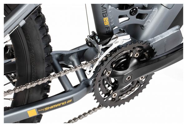 MTB eléctrica de doble suspensión Moma E-MTB 29'' Shimano Altus 8V Gris - Image 6