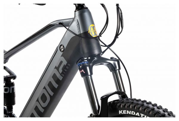 MTB eléctrica de doble suspensión Moma E-MTB 29'' Shimano Altus 8V Gris - Image 8