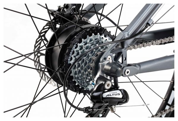 MTB eléctrica de doble suspensión Moma E-MTB 29'' Shimano Altus 8V Gris - Image 9