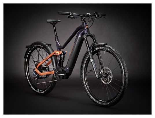 MTB eléctrica de doble suspensión Haibike Adventr SE 12 Sram GX/NX Eagle 12V 720 Wh 29'' Violeta/Cobre 2024 - Image 2
