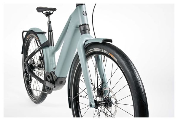 Bicicleta eléctrica de ciudad Winora IRide Pure X10 Mid Shimano Cues 10V 400Wh 27 5'' Verde 2024 - Image 2