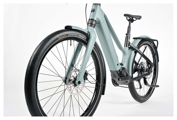 Bicicleta eléctrica de ciudad Winora IRide Pure X10 Mid Shimano Cues 10V 400Wh 27 5'' Verde 2024 - Image 3