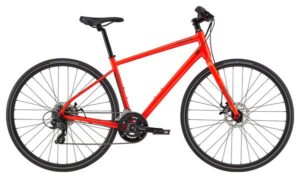 Bicicleta de ciudad Fitness Cannondale Quick 5 Shimano Tourney 7V 700 mm Rojo Acid