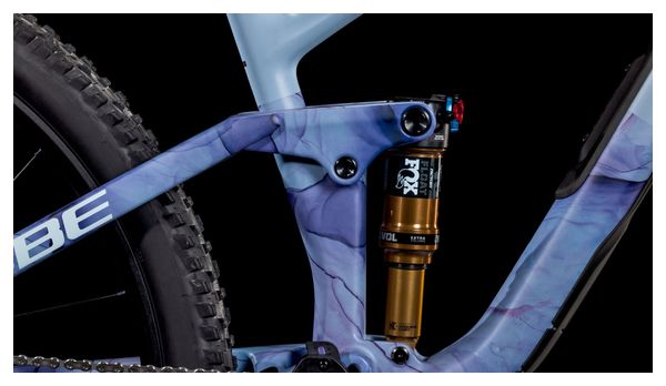 MTB de doble suspensión Cube Stereo One44 C:62 Race Shimano Deore XT 12V 29'' Azul Pigeon Art 2025 - Image 9