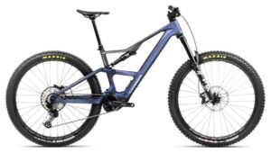 MTB eléctrica de doble suspensión Orbea Rise LT M20 Shimano SLX 12V 630 Wh 29'' Azul Tanzanite Carbon View 2025