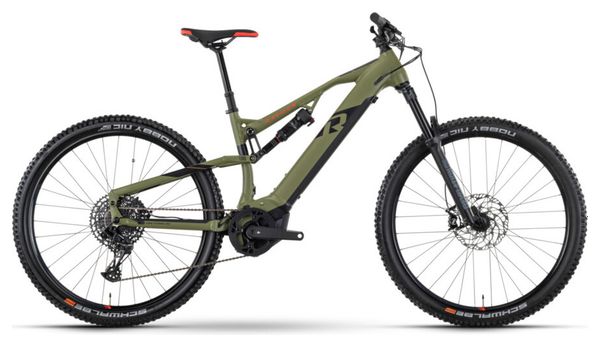 MTB eléctrica de doble suspensión Raymon FullRay 150E 9.0 Sram SX Eagle 12V 630Wh 29'' Verde