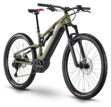 MTB eléctrica de doble suspensión Raymon FullRay 150E 9.0 Sram SX Eagle 12V 630Wh 29'' Verde - Image 3
