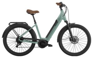 Bicicleta híbrida eléctrica Cannondale Adventure Neo 2 EQ Low Step Shimano Alivio 9V 500 Wh 27.5'' Verde
