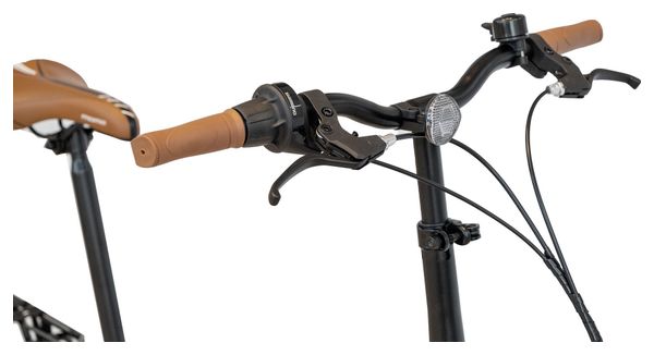Bicicleta de ciudad plegable LIGHT 20 Aluminio SHIMANO 7v Sillín Comfort - Blanco - Image 8