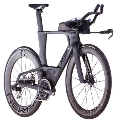 Bicicleta de triatlón Cube Aerium C:68X SLX Sram Force AXS 12V 700 mm Gris Carbon Negro 2025 - Image 2