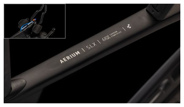 Bicicleta de triatlón Cube Aerium C:68X SLX Sram Force AXS 12V 700 mm Gris Carbon Negro 2025 - Image 7