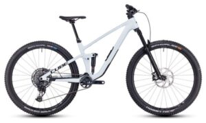 MTB de doble suspensión Cube Stereo One44 C:68X SLX Sram GX Eagle AXS 12V 29'' Blanco Azul Frost 2024