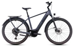 Bicicleta híbrida eléctrica Cube Touring Hybrid Pro 625 Shimano Cues 11V 625 Wh 700 mm Gris Metallic 2025