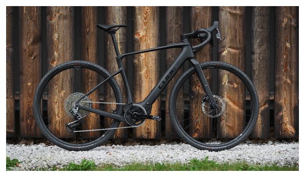 Bicicleta gravel eléctrica Cube Nuroad Hybrid C:62 SLX 400X Sram Rival eTap AXS/Sram GX Eagle AXS 12V 400 Wh 700 mm Negro Carbon 2025 - Image 9