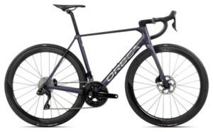 Bicicleta de carretera Orbea Orca M30iLTD PWR Shimano 105 Di2 12V 700 mm Azul Violeta Tanzanite Carbon Raw 2025