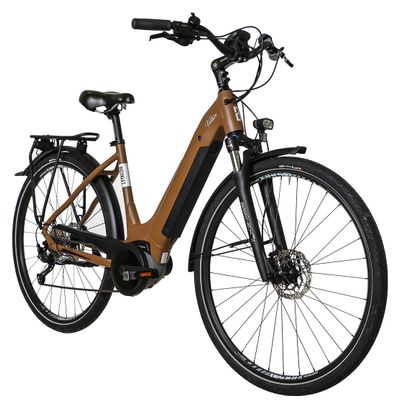 Bicicleta eléctrica de ciudad Bicyklet Victoire Shimano Alivio 9V 400 Wh 700 mm Marrón - Image 2