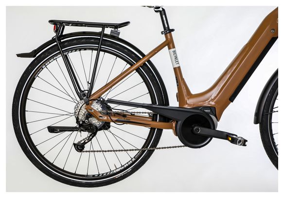 Bicicleta eléctrica de ciudad Bicyklet Victoire Shimano Alivio 9V 400 Wh 700 mm Marrón - Image 3