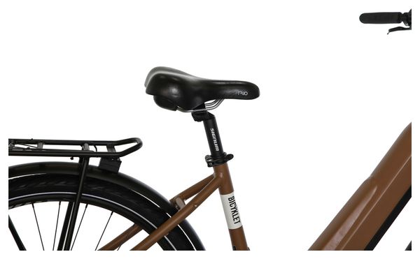 Bicicleta eléctrica de ciudad Bicyklet Victoire Shimano Alivio 9V 400 Wh 700 mm Marrón - Image 5