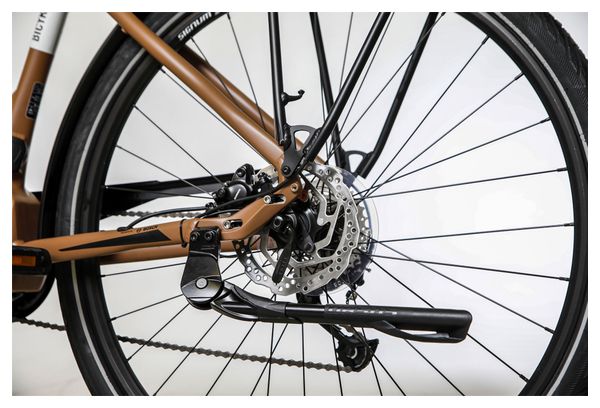 Bicicleta eléctrica de ciudad Bicyklet Victoire Shimano Alivio 9V 400 Wh 700 mm Marrón - Image 9