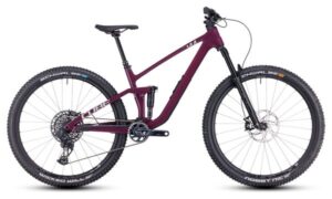 MTB de doble suspensión Cube Stereo One44 C:68X SLX Sram GX Eagle AXS 12V 29'' Rosa Rojo Wine