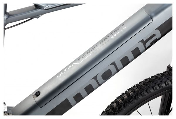 MTB eléctrica semirrígida Moma Bikes E-MTB 27.5'' Shimano Altus 8V Gris - Image 7
