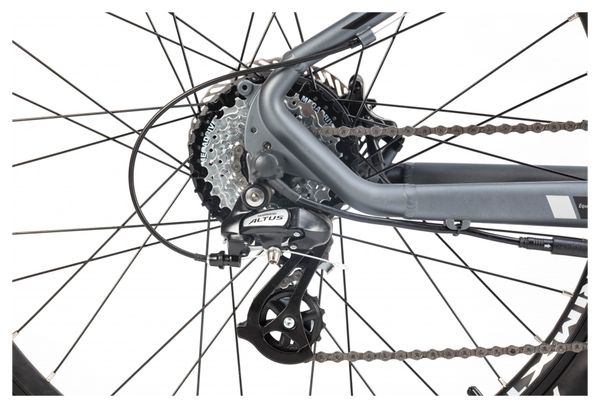 MTB eléctrica semirrígida Moma Bikes E-MTB 27.5'' Shimano Altus 8V Gris - Image 8