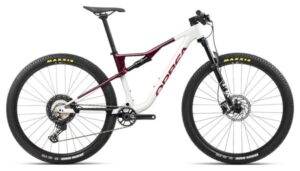 MTB de doble suspensión Orbea Oiz H30 Shimano Deore 12V 29'' Blanco Chic Rojo Shadow Coral 2024