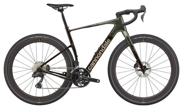 Bicicleta gravel Cannondale Topstone Carbon LTD Shimano GRX Di2 12V 700 mm Marrón/Verde