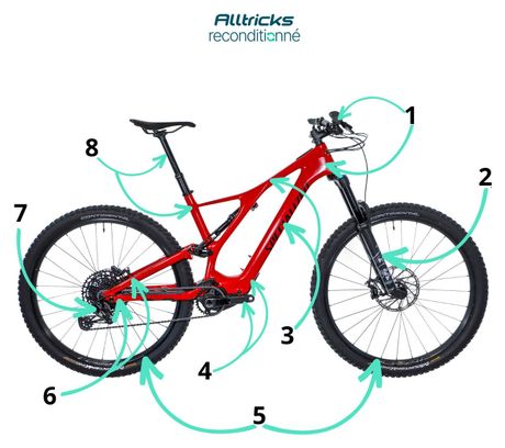 MTB de doble suspensión Specialized Turbo Levo SL Comp Carbono Sram NX Eagle 12V 29' Rojo 2021 - Producto reacondicionado - Image 3