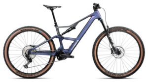 MTB eléctrica de doble suspensión Orbea Rise SL M20 Shimano SLX 12V 630 Wh 29'' Azul Tanzanite Carbon View 2025