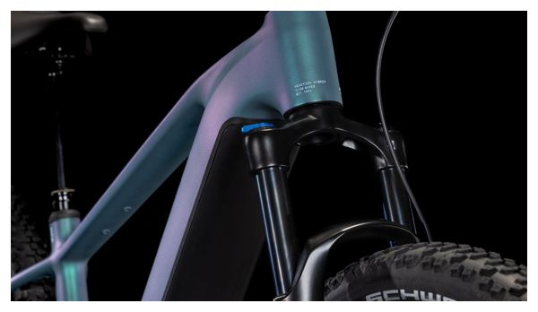 MTB eléctrica semirrígida Cube Reaction Hybrid Pro 600 Shimano Deore/Deore XT 12V 600 Wh 29'' Azul Verde Smaragd 2025 - Image 8