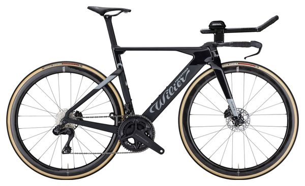 Bicicleta de triatlón Wilier Triestina Turbine SLR Shimano Ultegra Di2 12V 700 mm Negro 2024