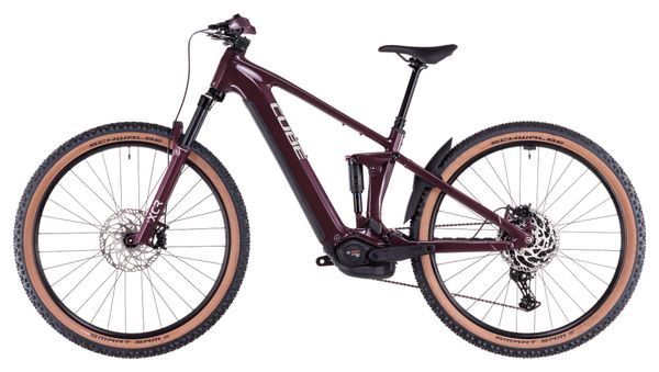 MTB eléctrica de doble suspensión Cube Stereo Hybrid One22 Pro 800 Shimano Cues 10V 800 Wh 29'' Rojo Amarone 2025 - Image 4