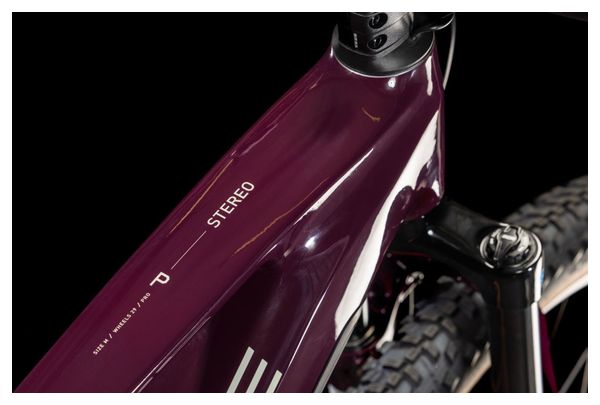 MTB eléctrica de doble suspensión Cube Stereo Hybrid One22 Pro 800 Shimano Cues 10V 800 Wh 29'' Rojo Amarone 2025 - Image 7