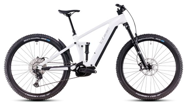 MTB eléctrica de doble suspensión Cube Stereo Hybrid One44 EXC 800 Shimano Deore XT 12V 800 Wh 29'' Blanco Marble 2025