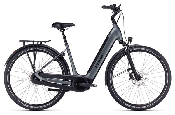 Bicicleta eléctrica de ciudad Cube Supreme Hybrid Pro 625 Easy Entry Shimano Nexus 8V 625 Wh 700 mm Gris Flash 2024
