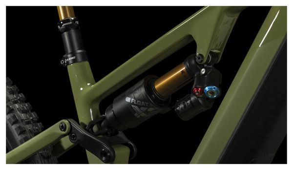 MTB eléctrica de doble suspensión Cube Stereo Hybrid One55 C:68X TM 750 Shimano Deore XT 12V 750 Wh 29'' Verde Olive 2024 - Image 8