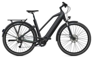 Bicicleta híbrida eléctrica O2 Feel iSwan Explorer Mid 6.2 Shimano Alivio 9V 540 Wh 27.5'' Negro Intense